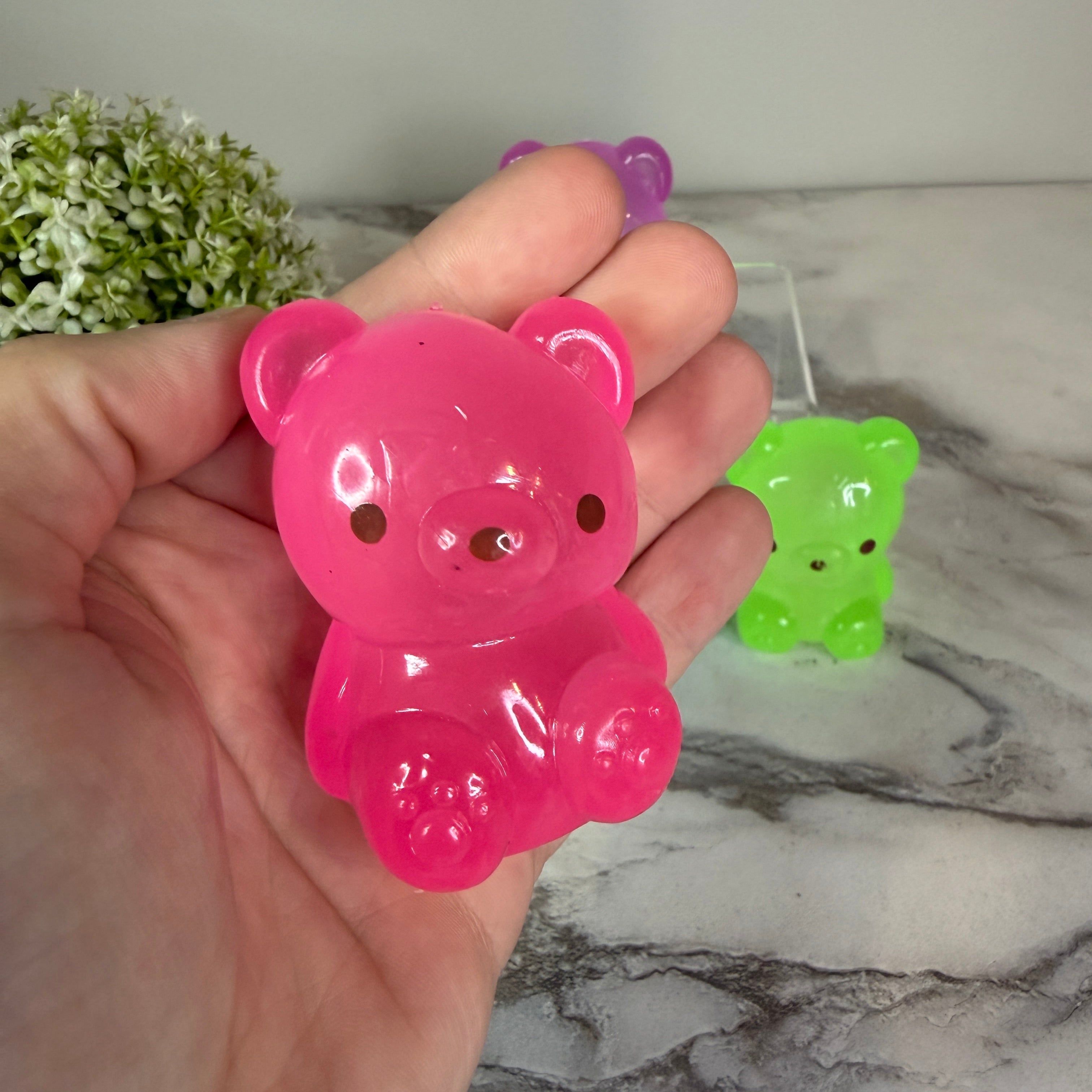 Squishy Toy - Gummy Bear, Glow In The Dark