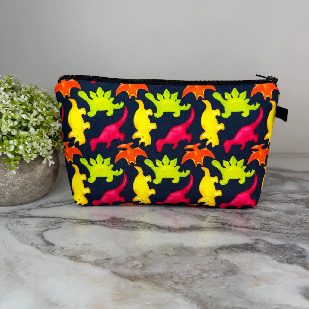 Pouch - Dino Dinosaur Red Green Yellow