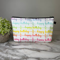 Pouch - Happy Birthday Rainbow
