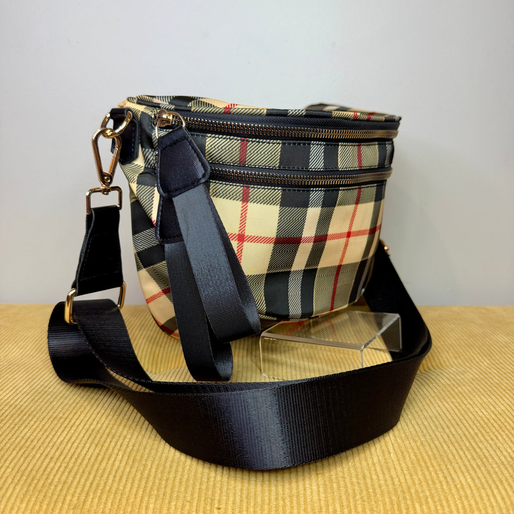 The Roni Nylon Crossbody - Famous Plaid - PREORDER