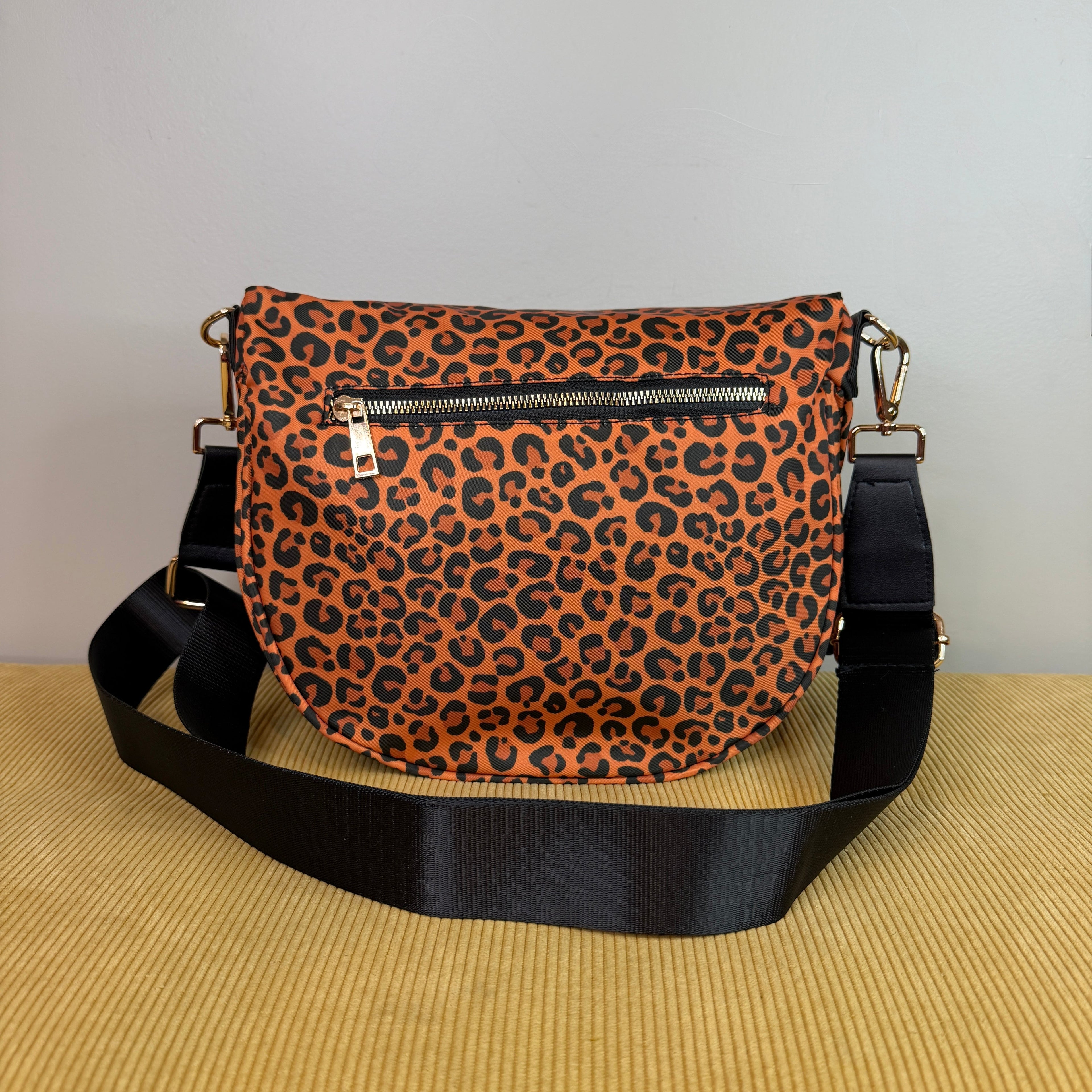The Roni Nylon Crossbody - Caramel Animal
