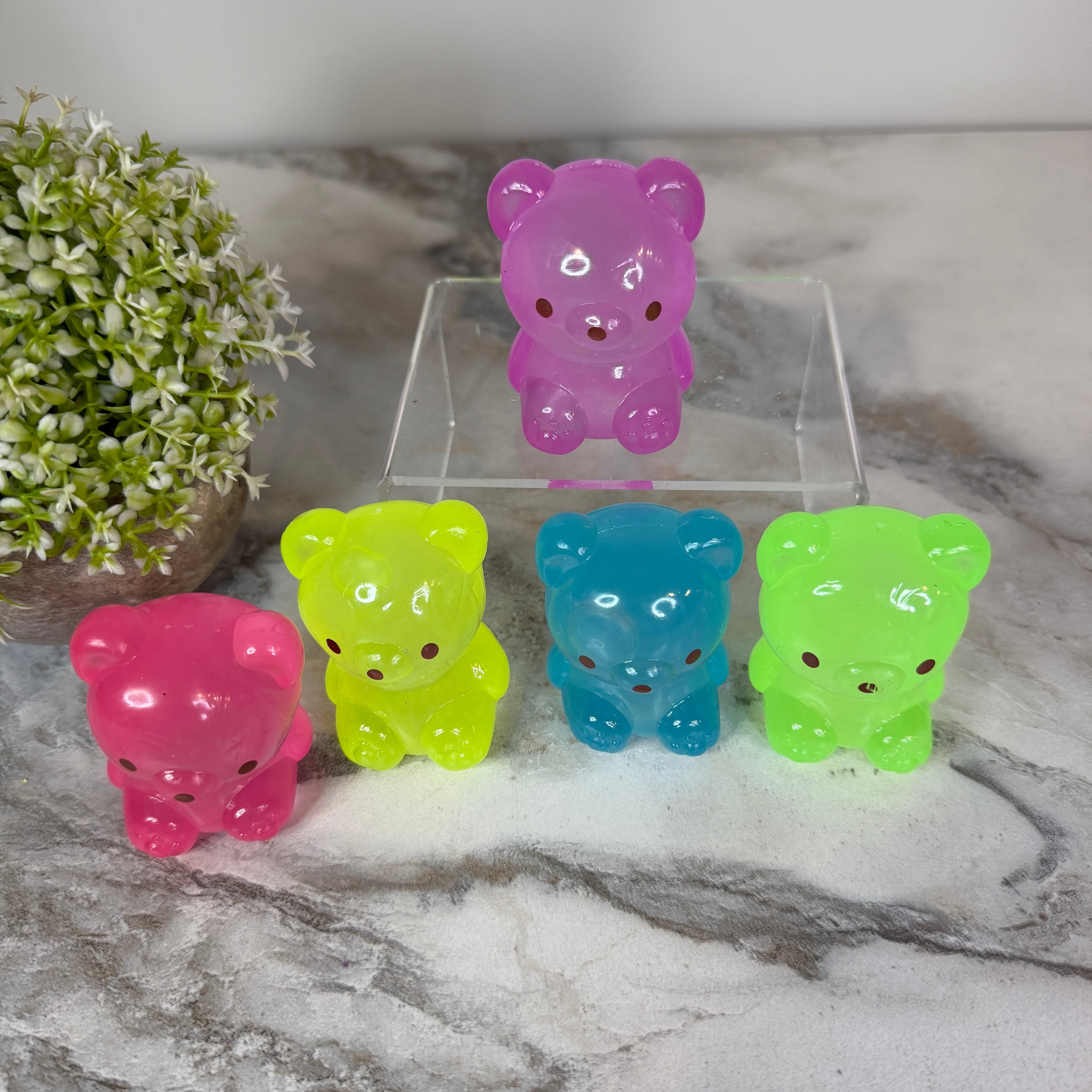 Squishy Toy - Gummy Bear, Glow In The Dark