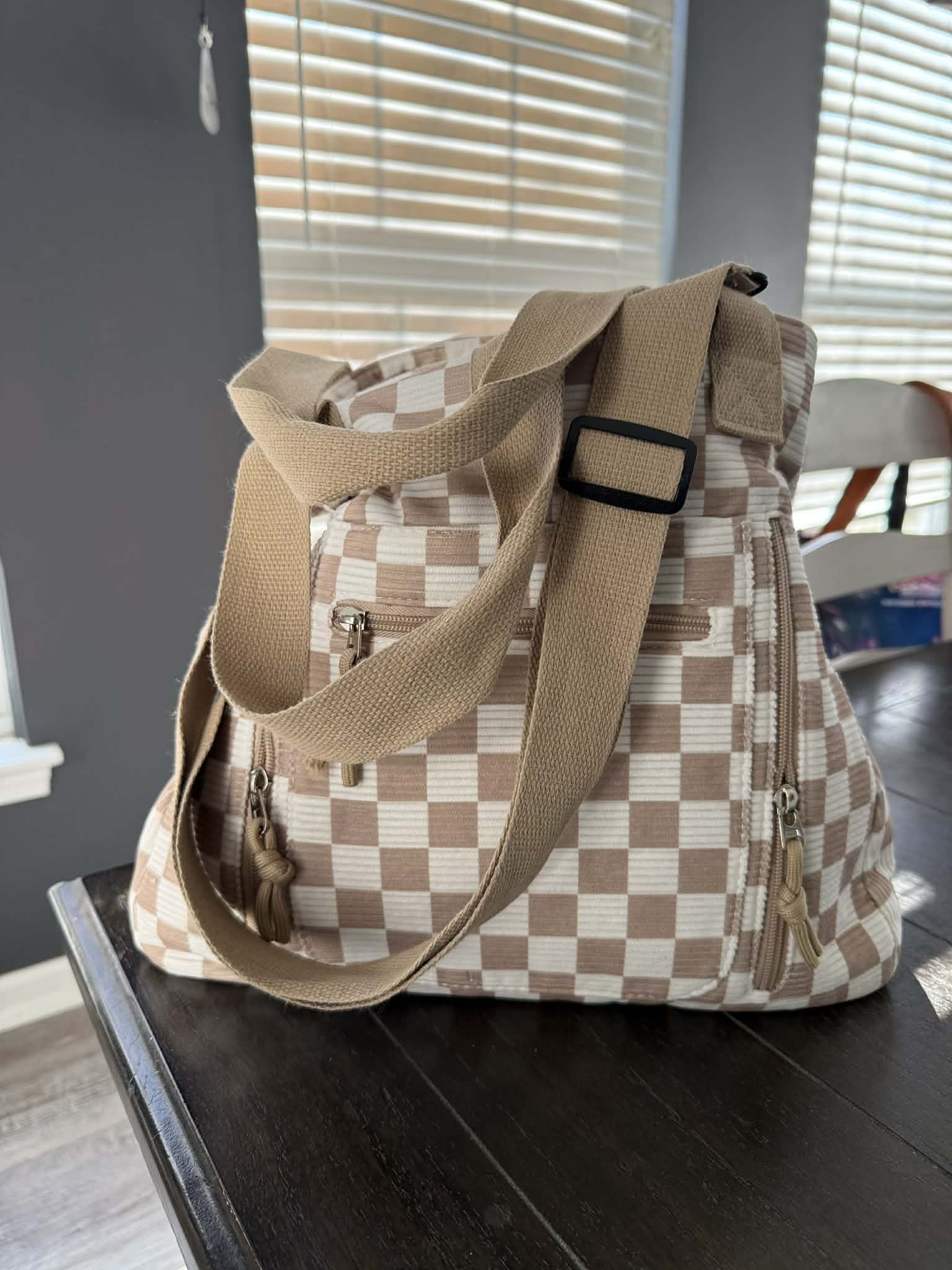 Caitlin Handbag - Corduroy Checker