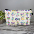 Pouch - Floral Tractor Boots Watering Can Checkered