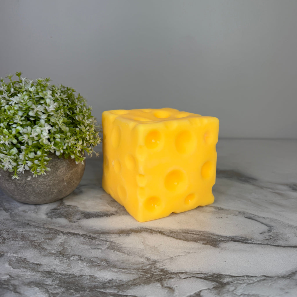 Squishy Toy - Cheese Cube, Jumbo