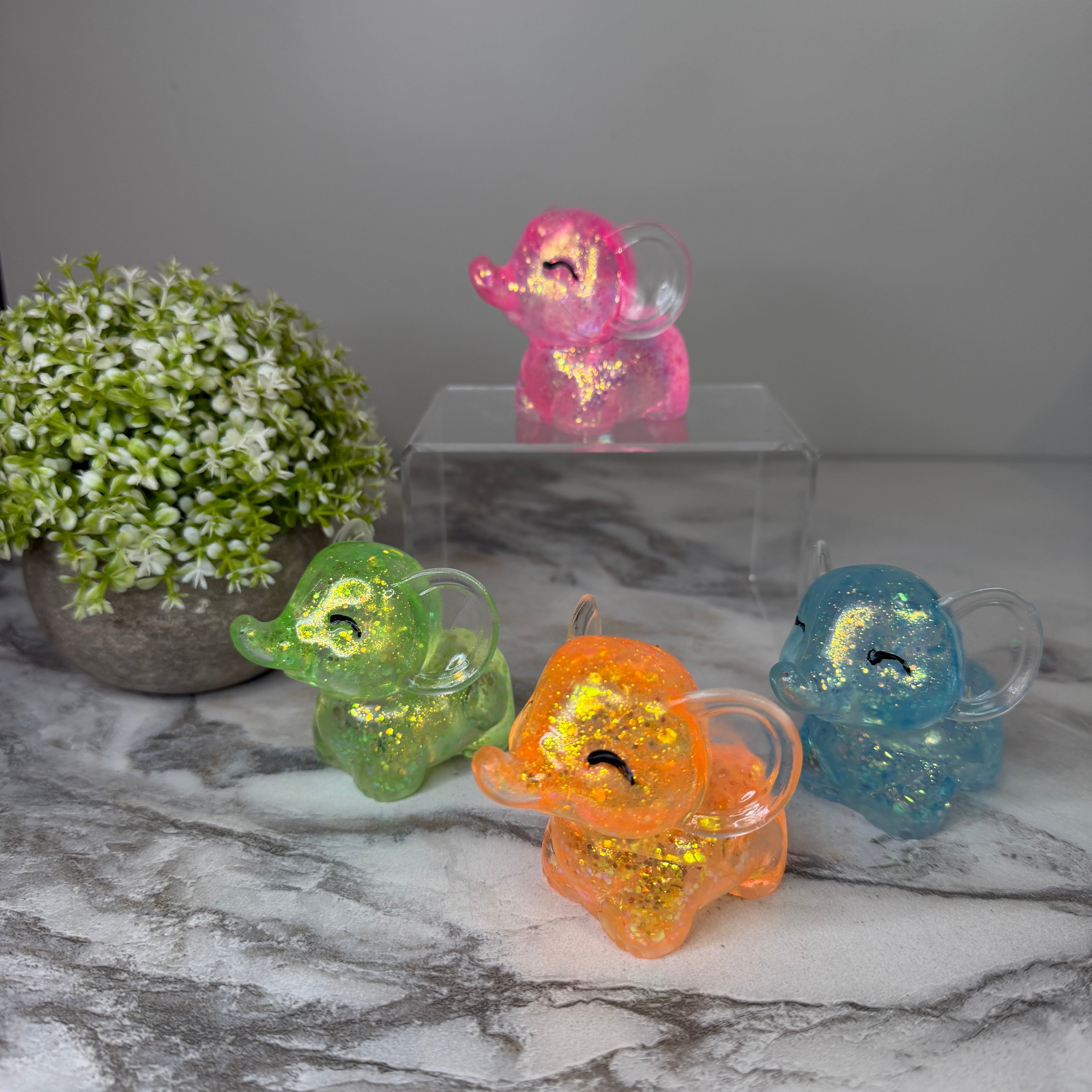 Squishy Toy - Elephant Glitter