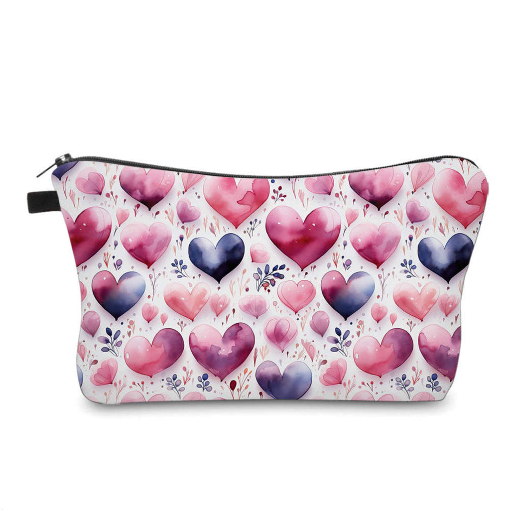 Pouch - Heart, Watercolor