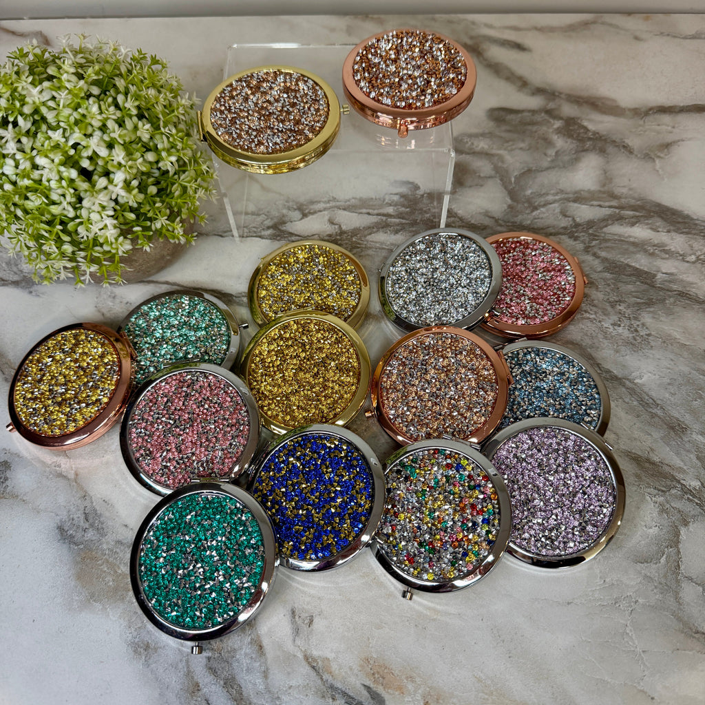 Compact Mirror - Metal Gems