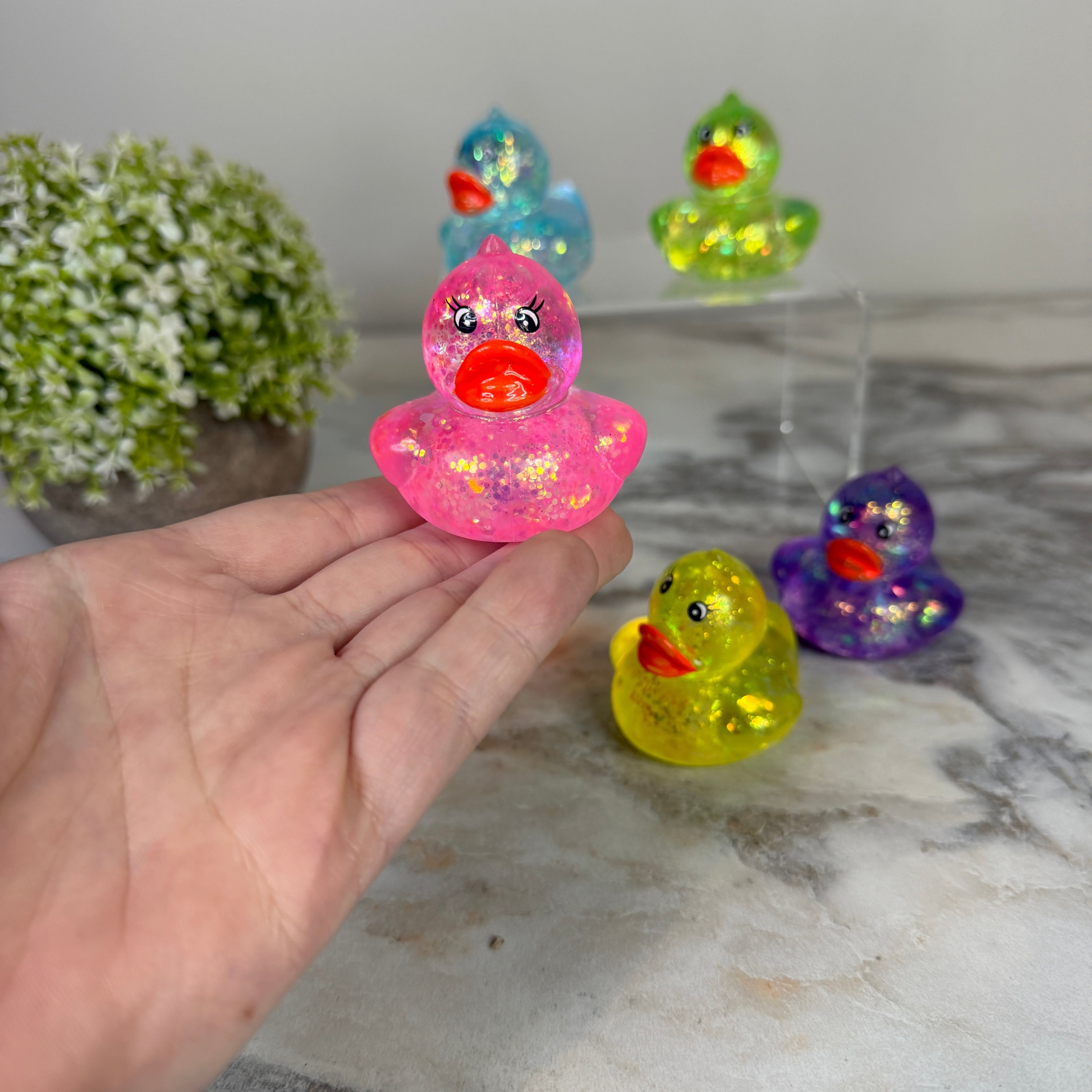 Squishy Toy - Glitter Ducks