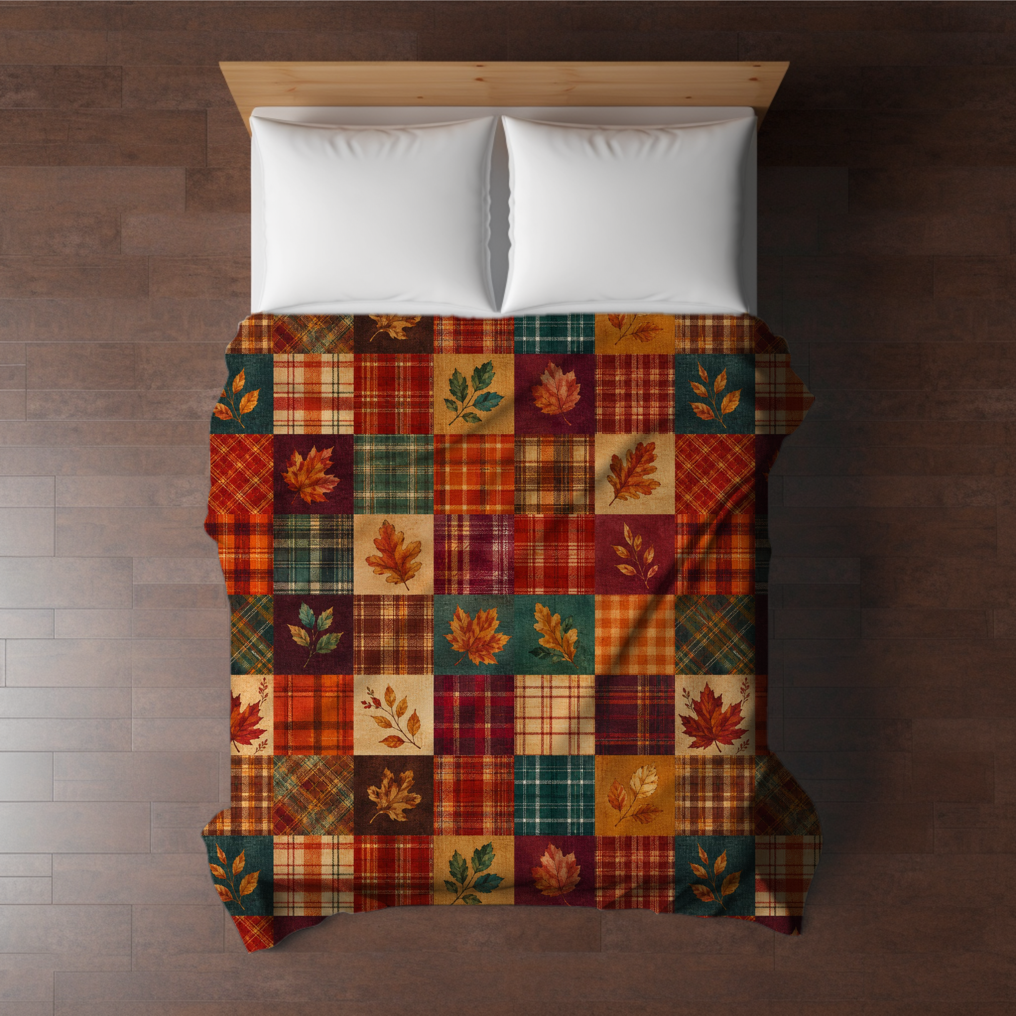Blanket Halloween #1 - Quilted Leaves - PREORDER ends 7/25