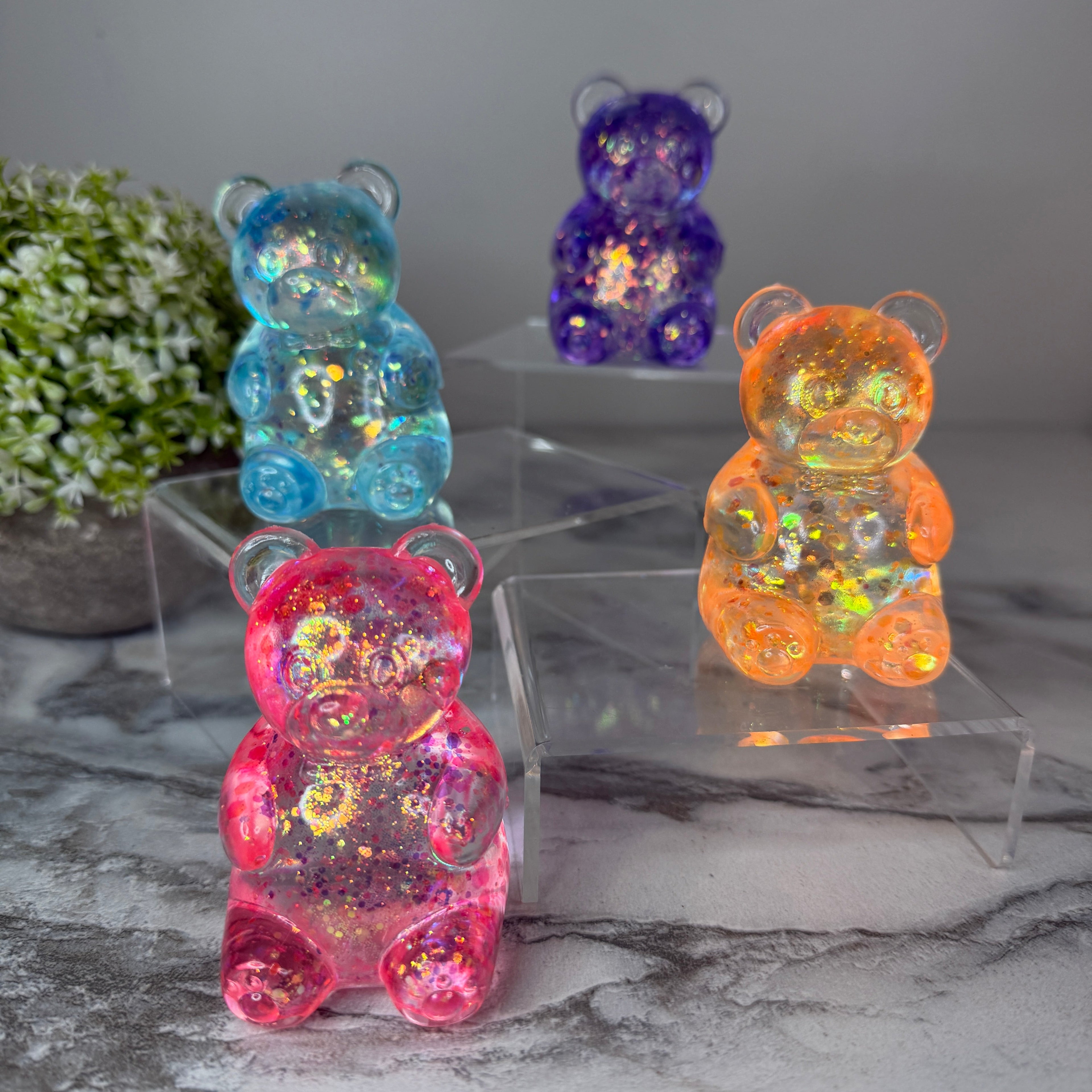 Squishy Toy - Gummy Bear, Glitter