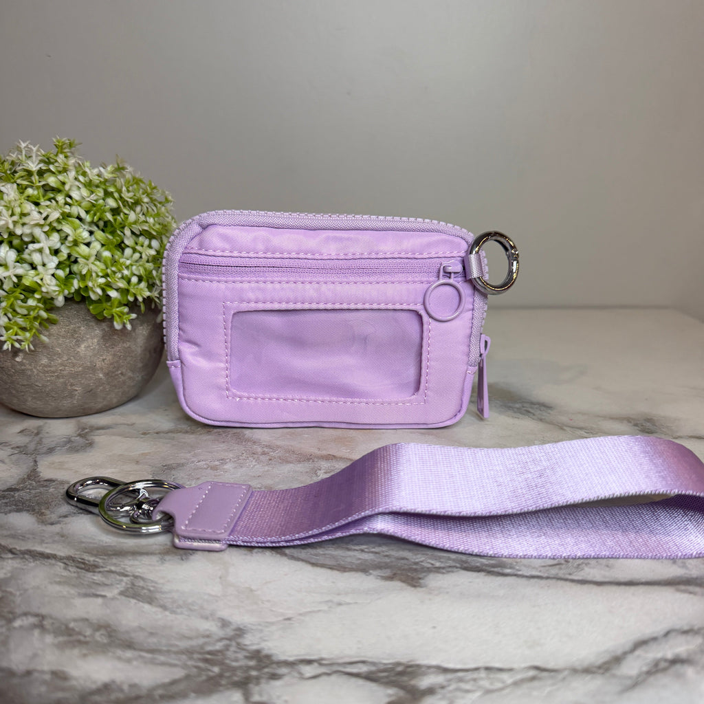 Rue - Nylon Wristlet Wallet - Light Purple