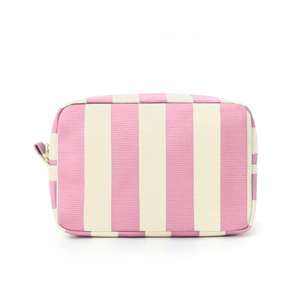 Canvas Stripe Travel Pouch