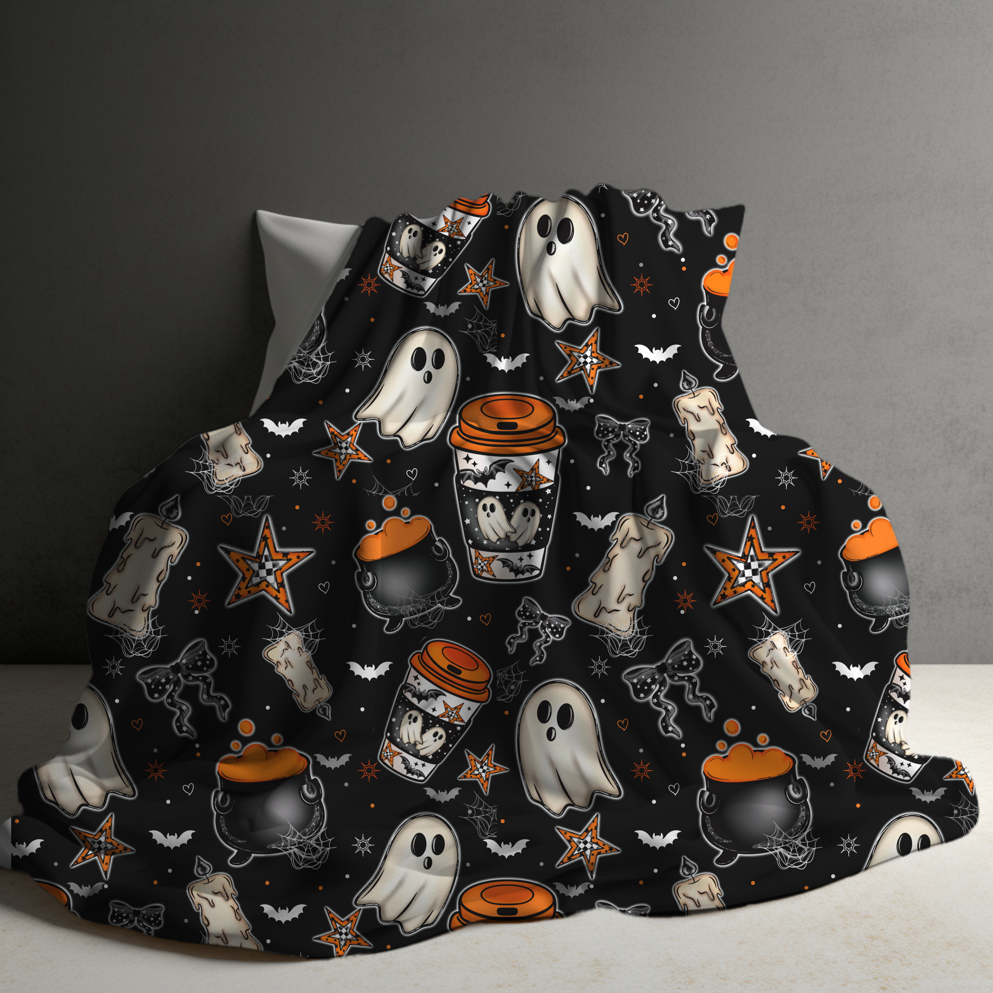 Blanket Halloween #23 - Orange Ghost Coffee - PREORDER ends 7/25