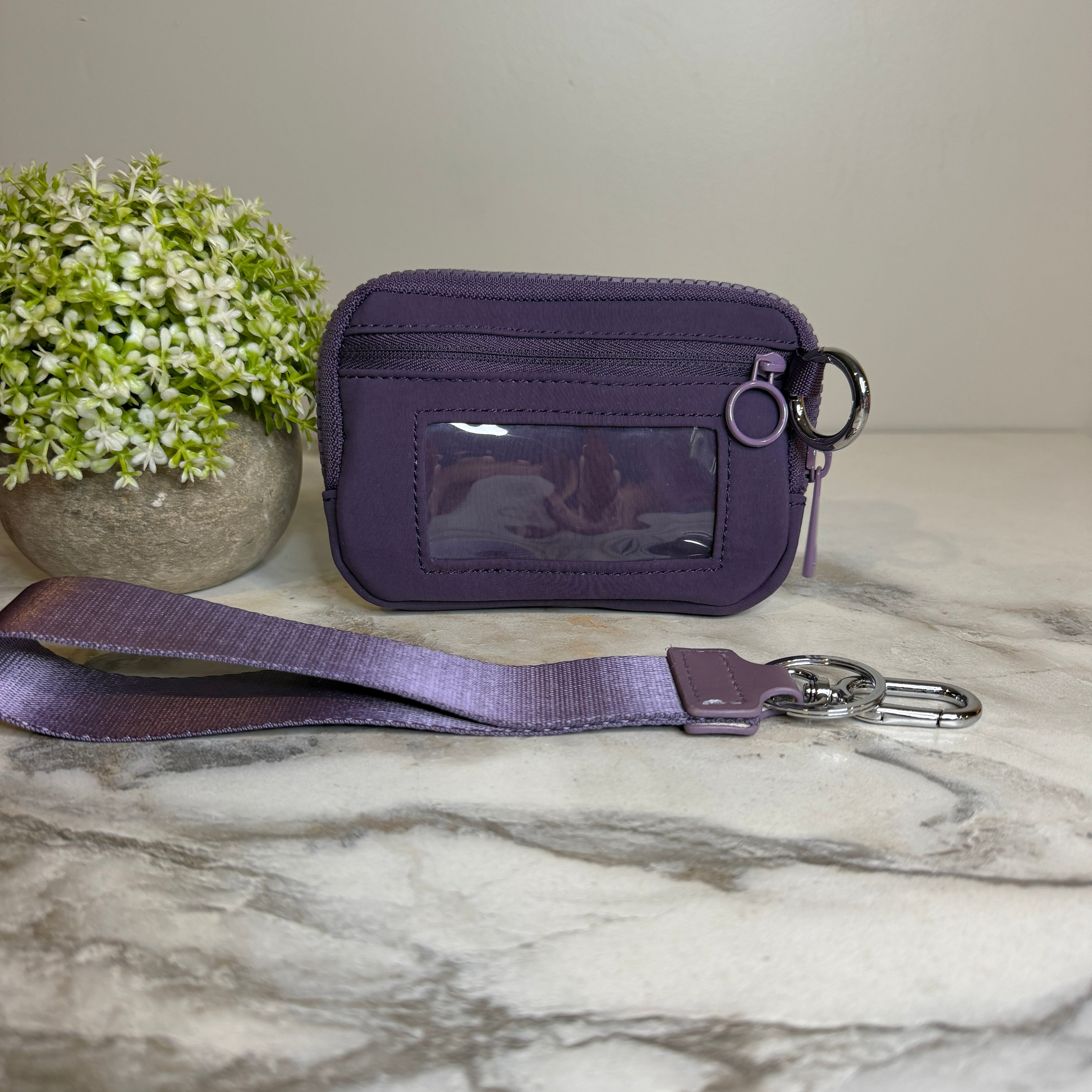 Rue - Nylon Wristlet Wallet - Plum