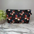 Pouch - America Red White Blue Butterfly on Black Galaxy