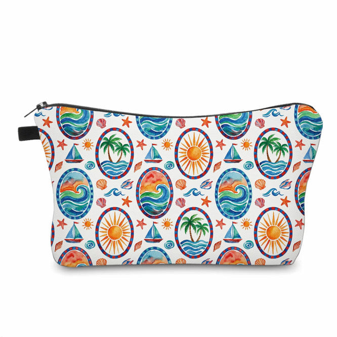 Pouch - Summer Ocean Sun Ovals