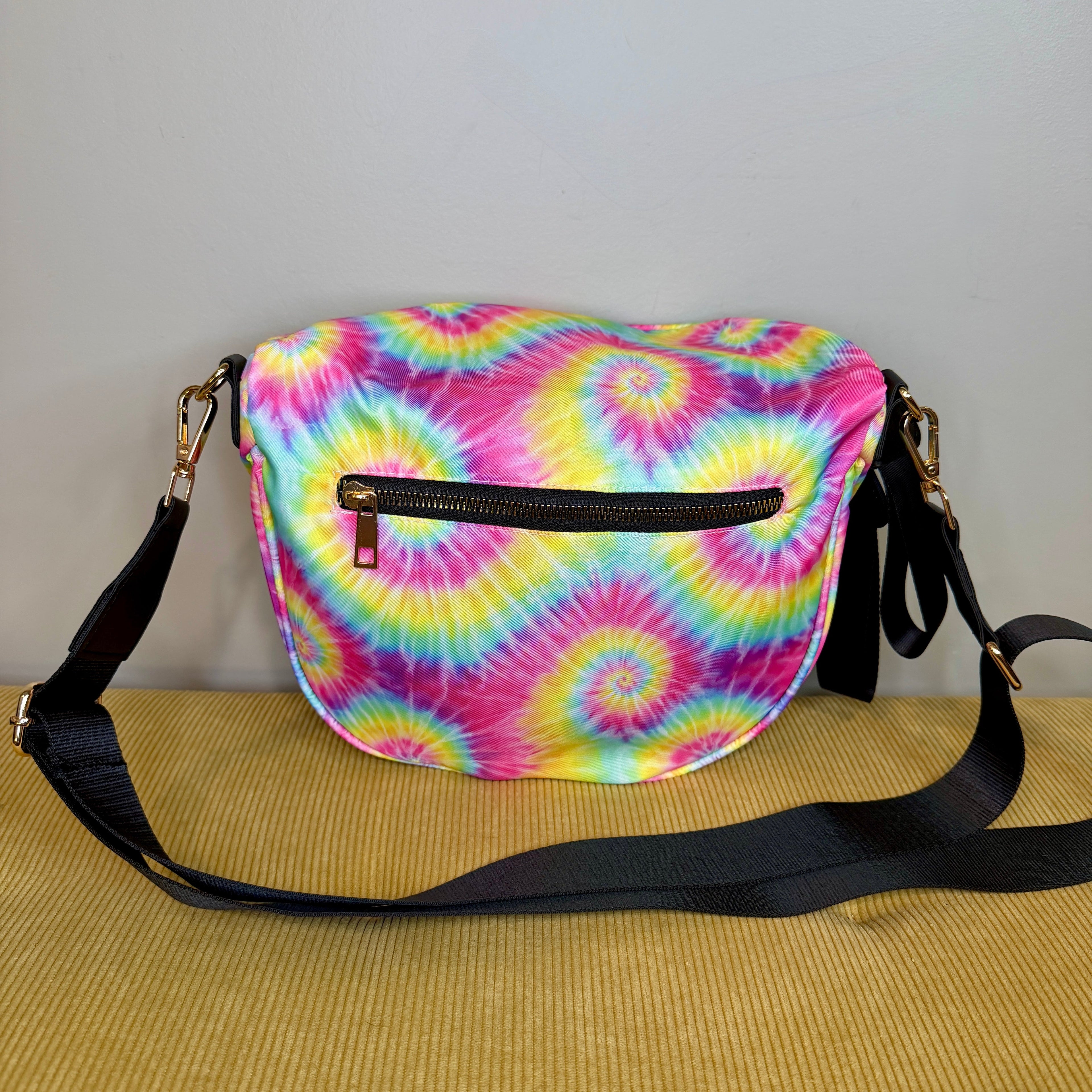 The Roni Nylon Crossbody - Tie Dye Swirl