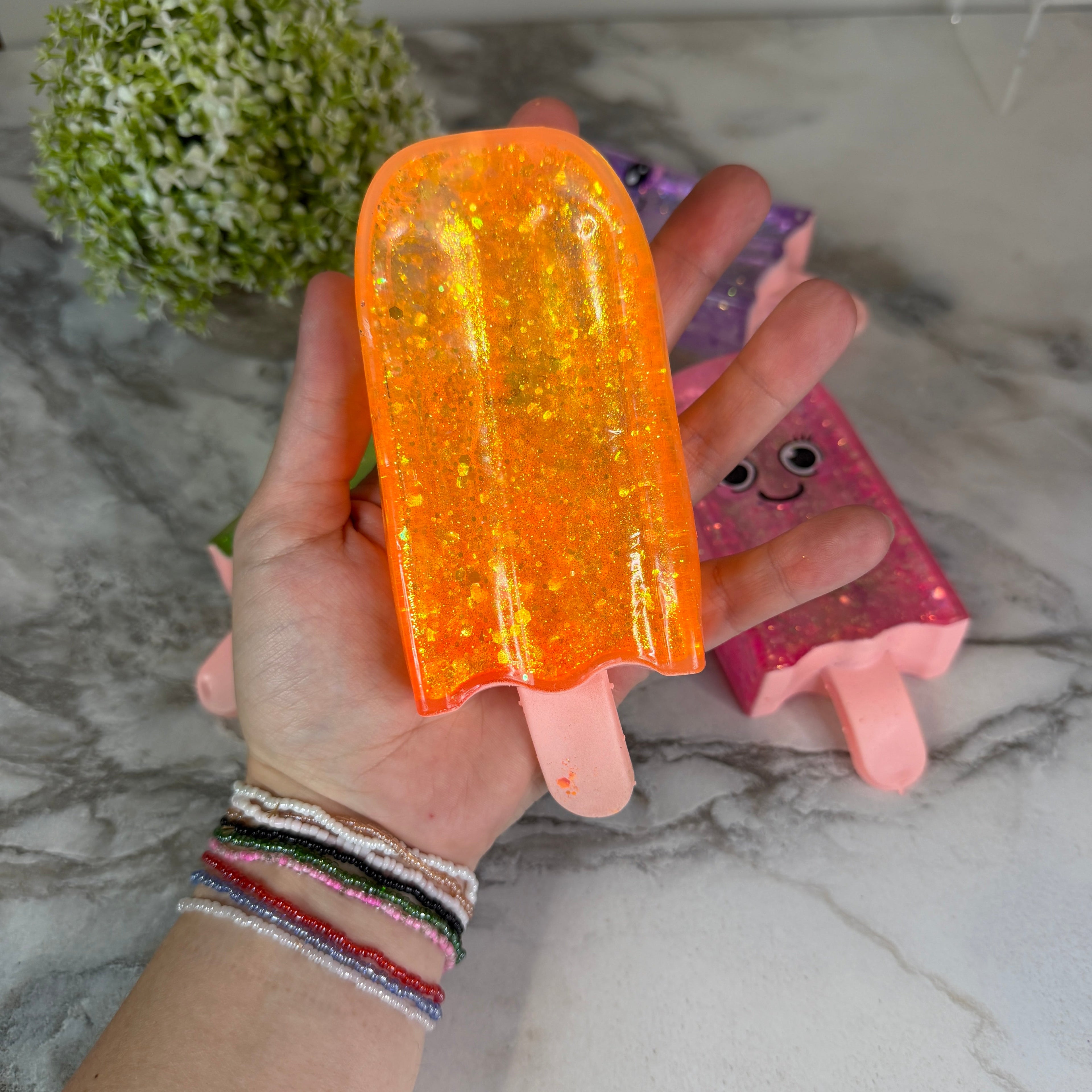 Squishy Toy - Slow Glitter Popsicle