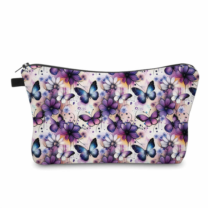 Pouch - Butterfly Purple Floral