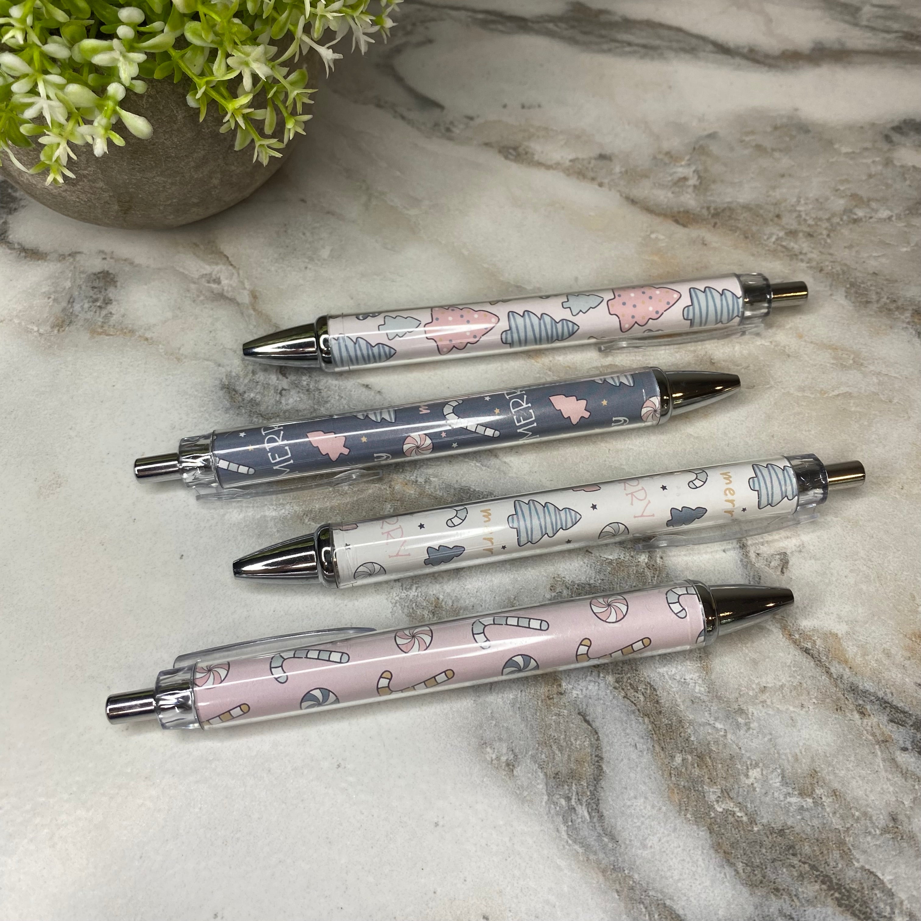 Pen - Clear Christmas Tree Peppermint Mix