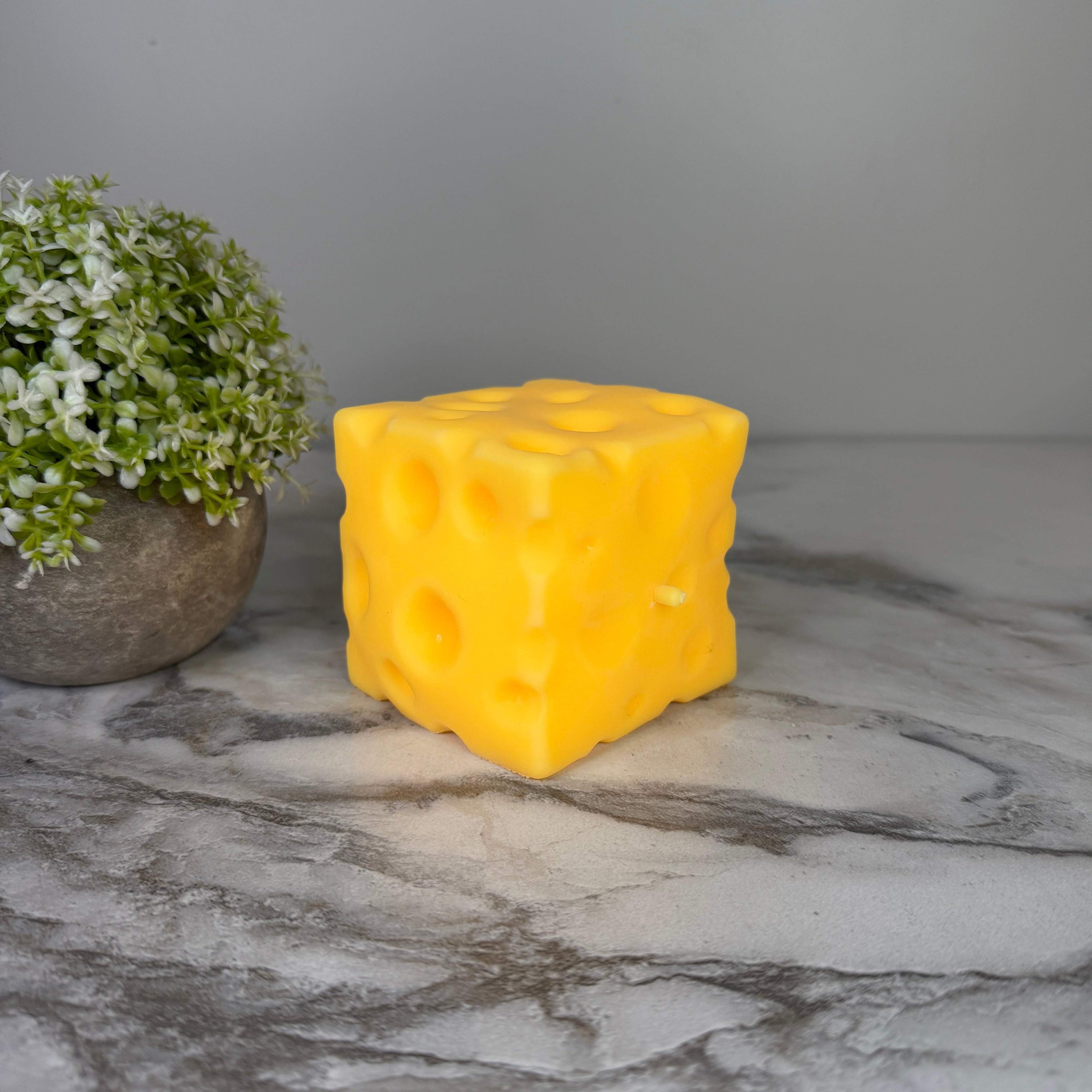 Stress Squishy Toy - Cheese Cube, Large