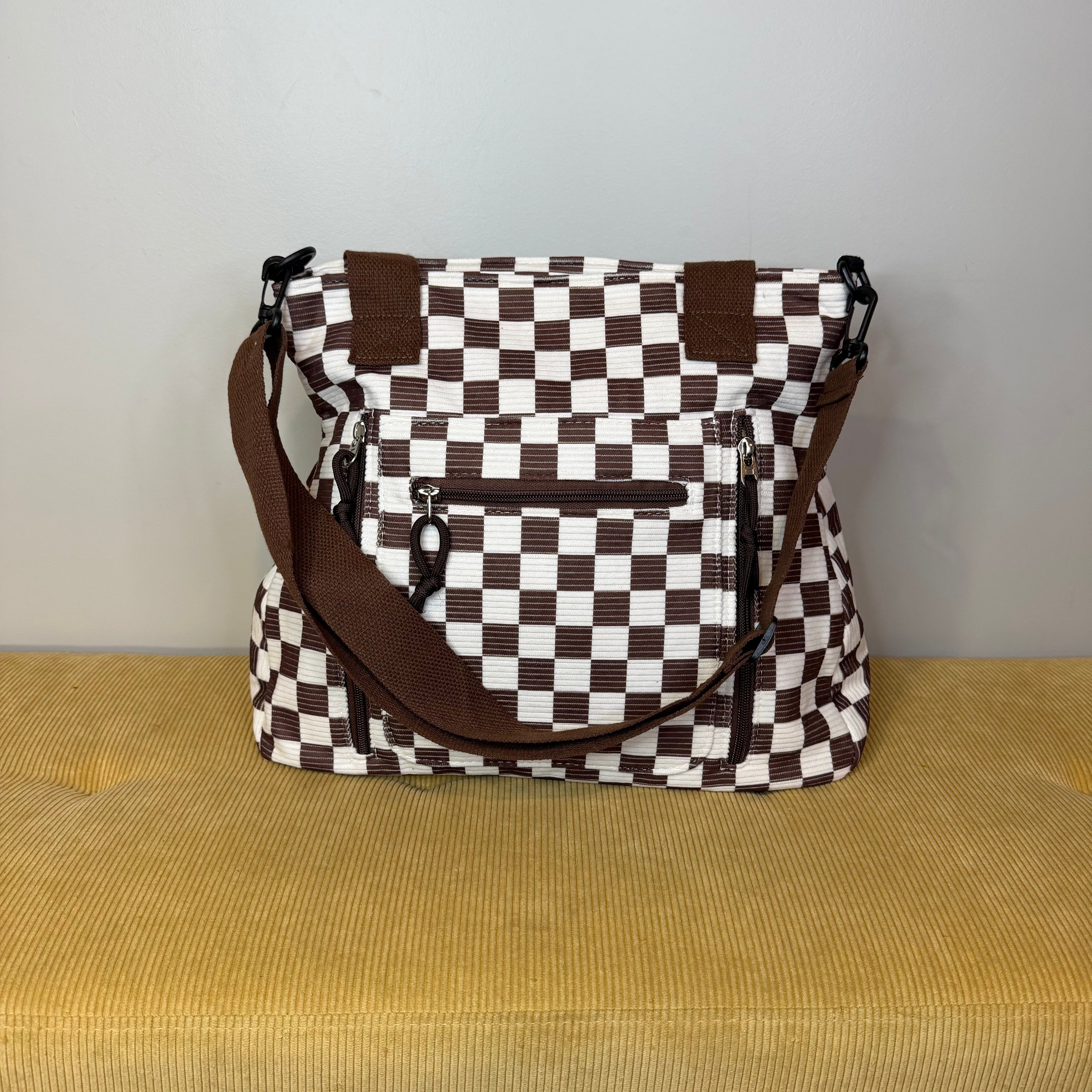 Caitlin Handbag - Corduroy Checker