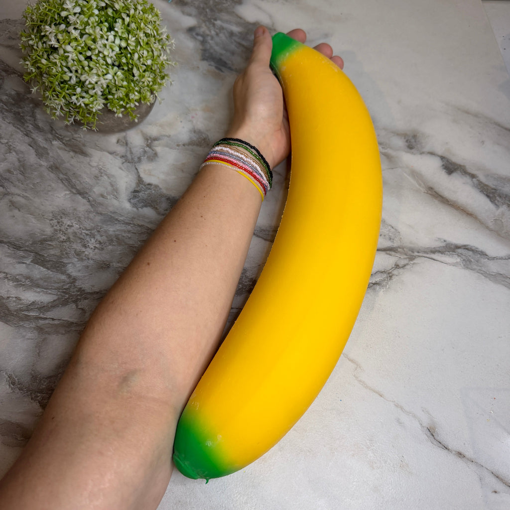 Squishy Toy - Banana, Jumbo - PREORDER