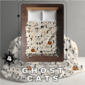 Blanket Halloween #4 - Ghost Cats - PREORDER ends 7/25