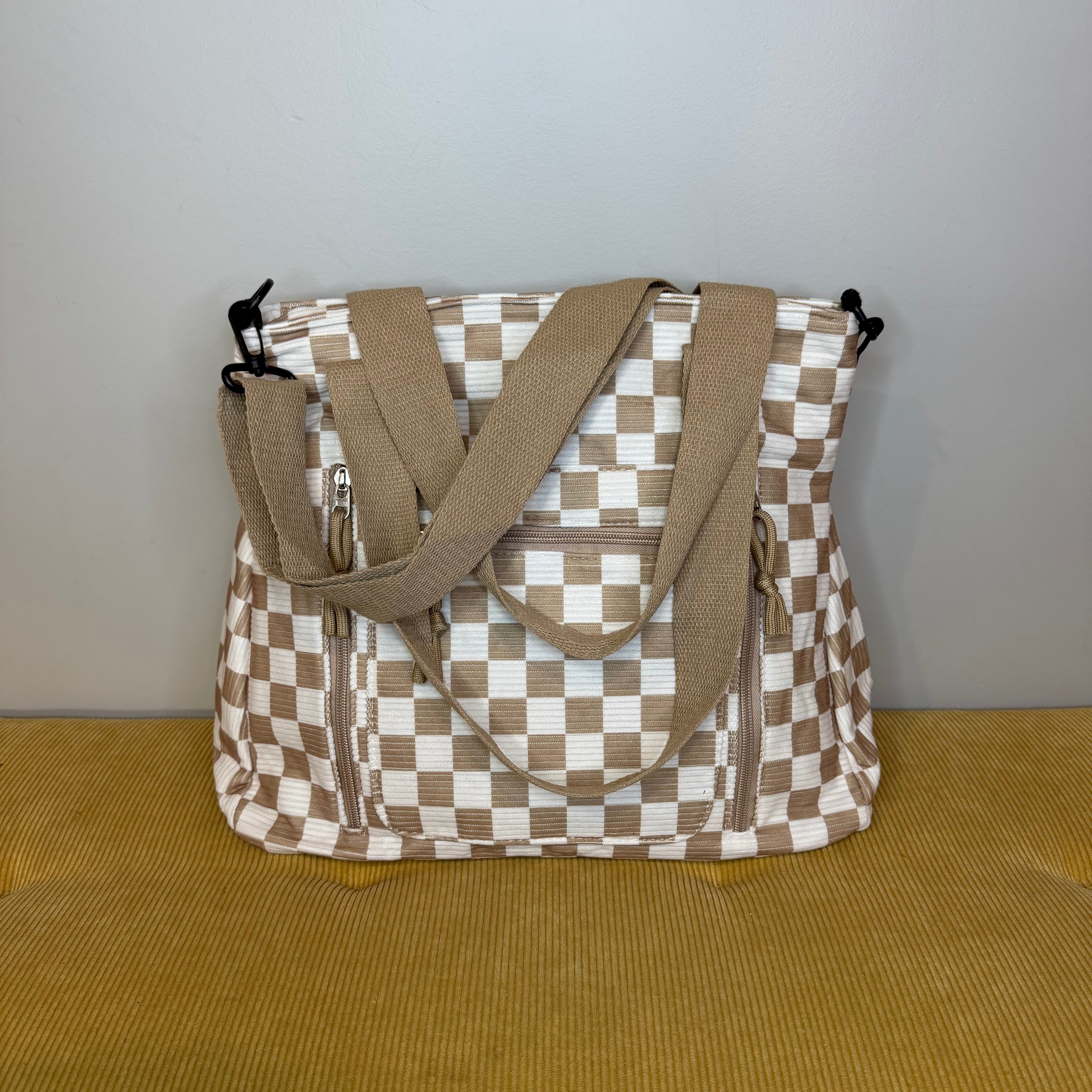 Caitlin Handbag - Corduroy Checker
