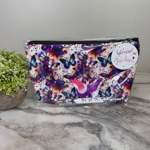 Bundled Set - Butterfly Purple Floral
