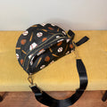 The Roni Nylon Crossbody - Baseball on Black