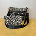 Bundled Set - Roni & Pouch - Animal Print Grey