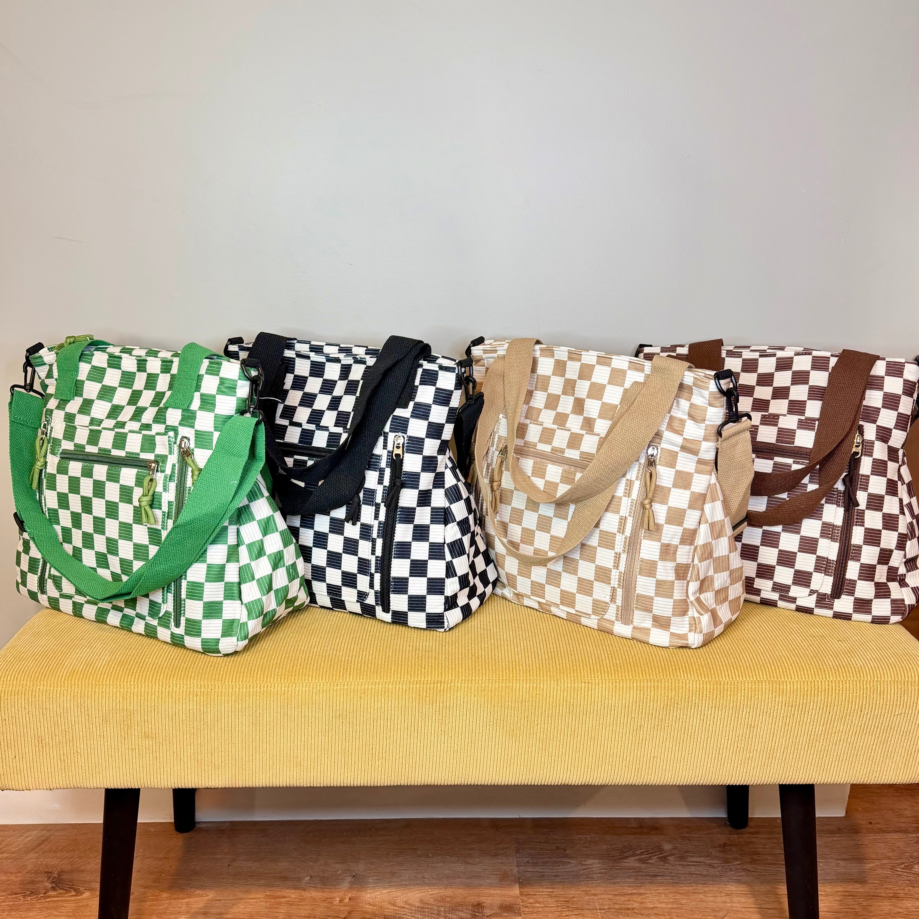 Caitlin Handbag - Corduroy Checker