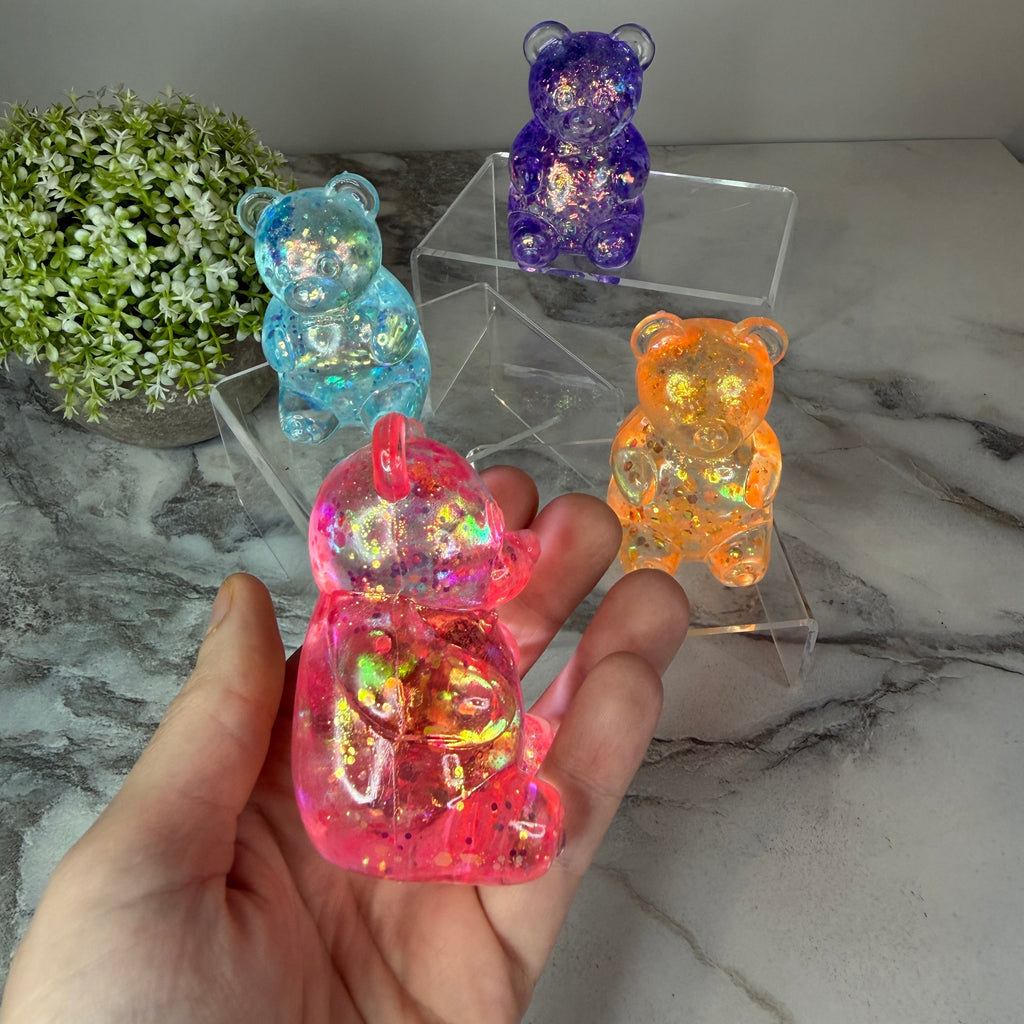 Squishy Toy - Gummy Bear, Glitter