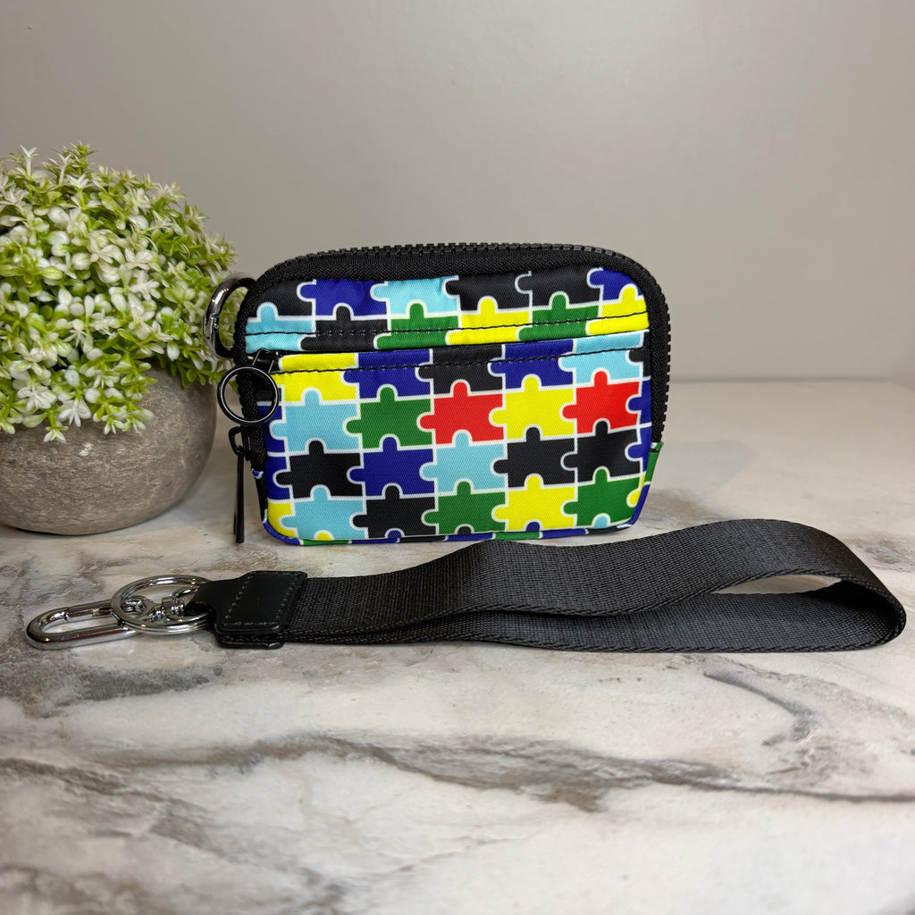 Rue - Nylon Wristlet Wallet - Puzzle