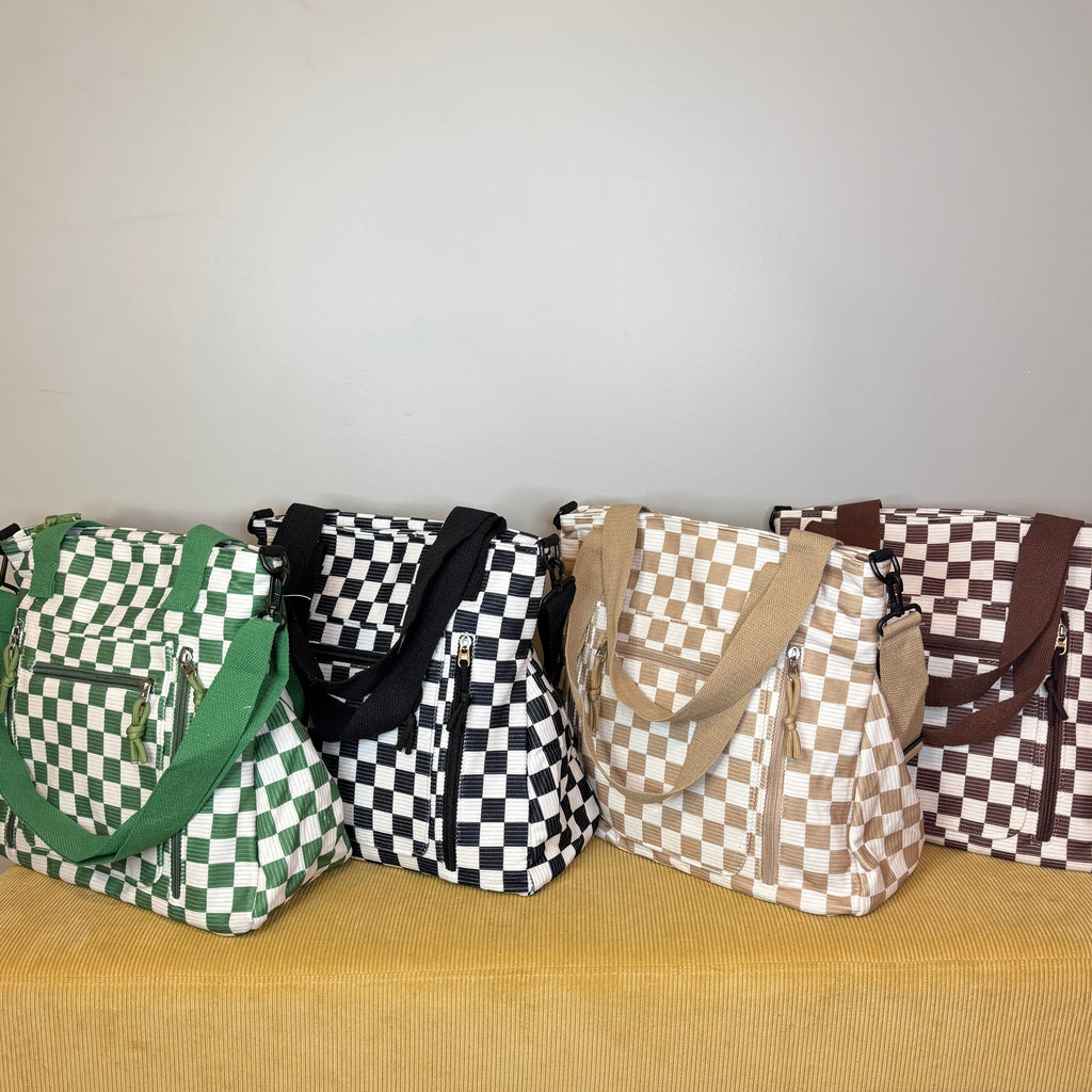 Caitlin Handbag - Corduroy Checker