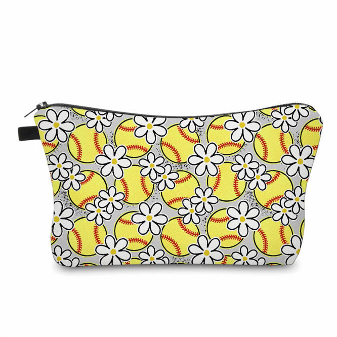 Pouch - Softball Daisy Floral
