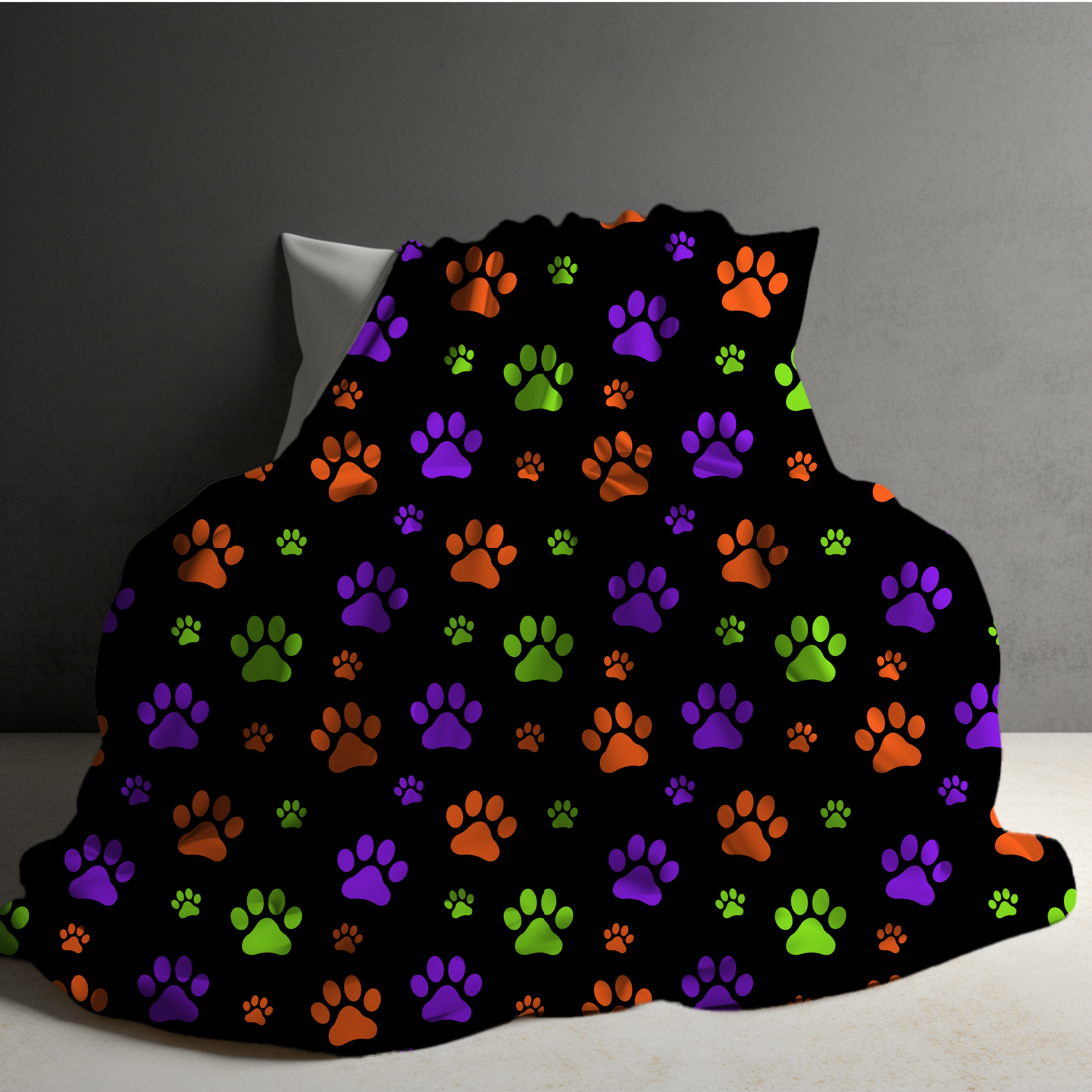 Blanket Halloween #30 - Paw Print - PREORDER ends 7/25