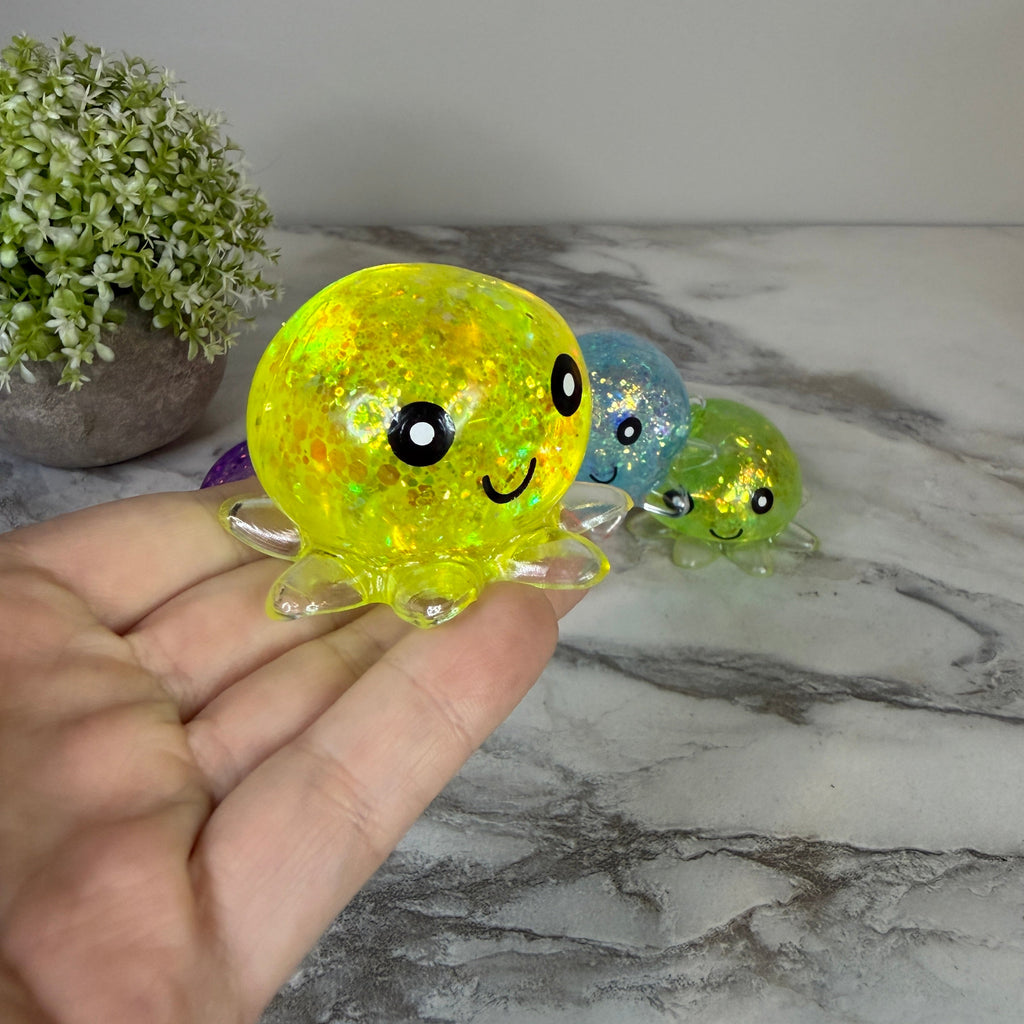 Squishy Toy - Octopus Glitter