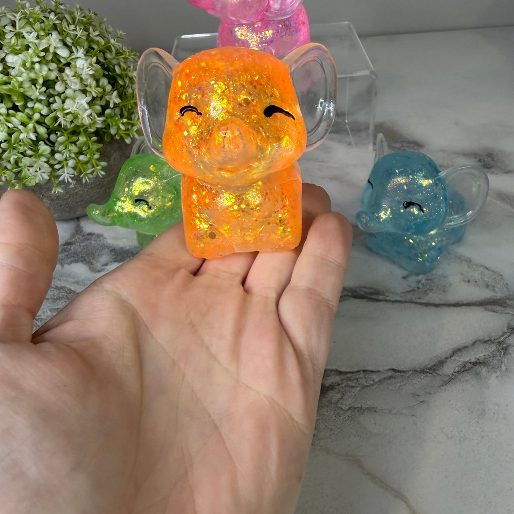 Squishy Toy - Elephant Glitter