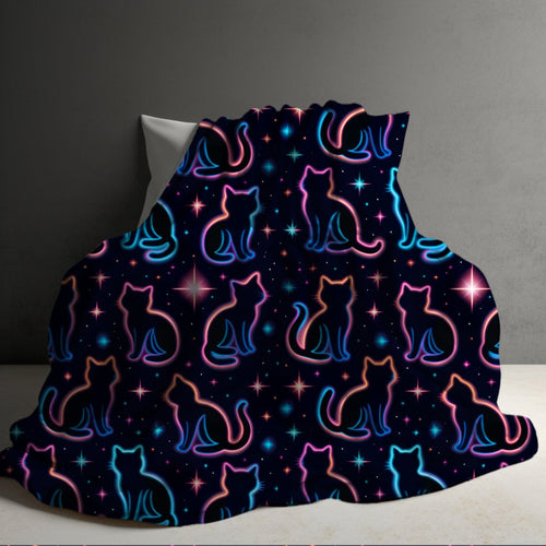 Blanket Halloween #28 - Neon Cats - PREORDER ends 7/25
