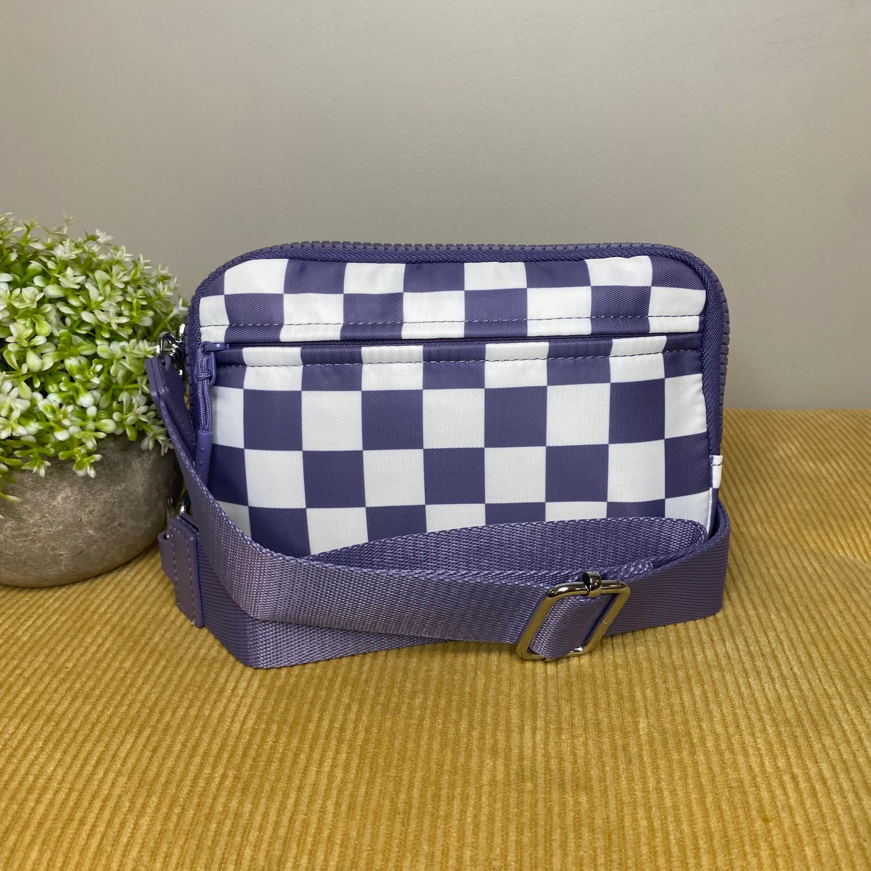 Remi - Nylon Crossbody Checkered