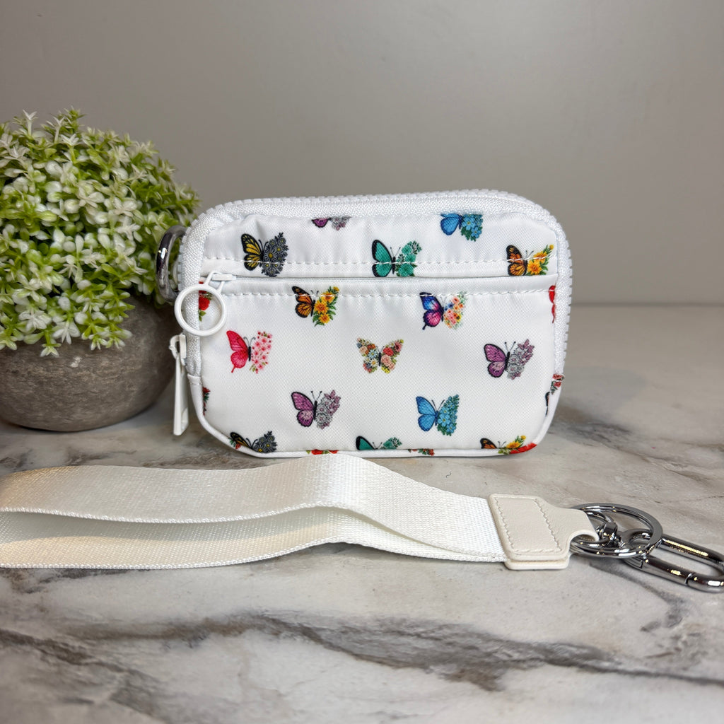 Rue - Nylon Wristlet Wallet - Butterfly