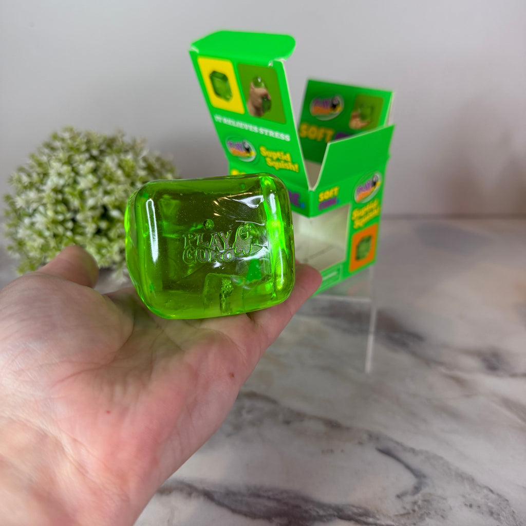 Squishy Toy - Soda Cube - Lemon-Lime Squish