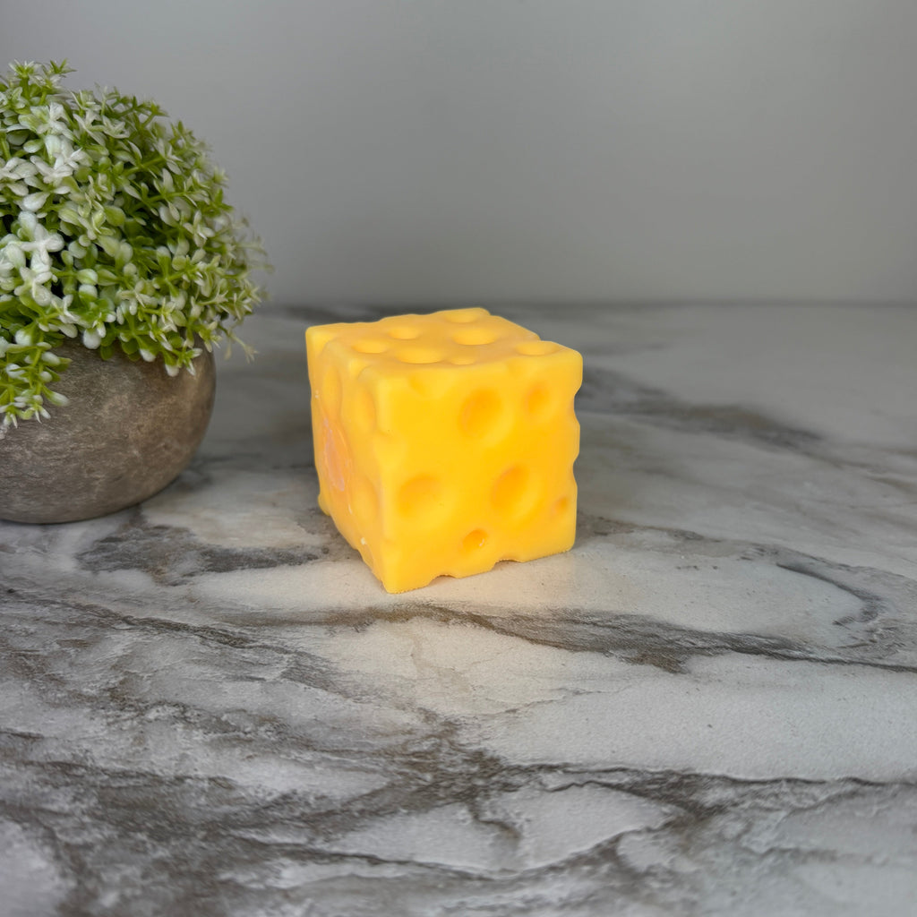 Stress Squishy Toy - Cheese Cube, Medium