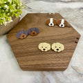 Acrylic Stud Earrings - Dog Mix