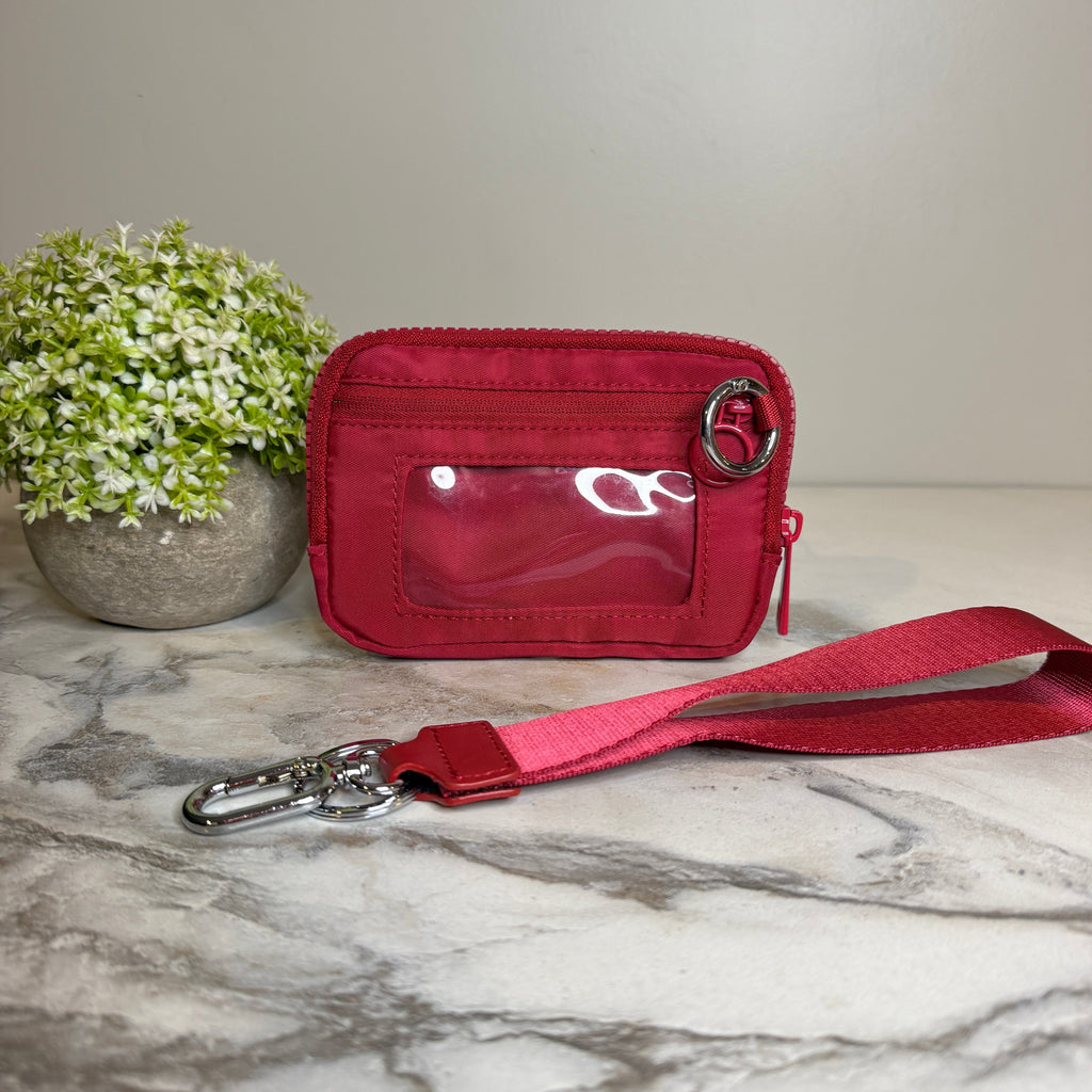 Rue - Nylon Wristlet Wallet - Burgundy