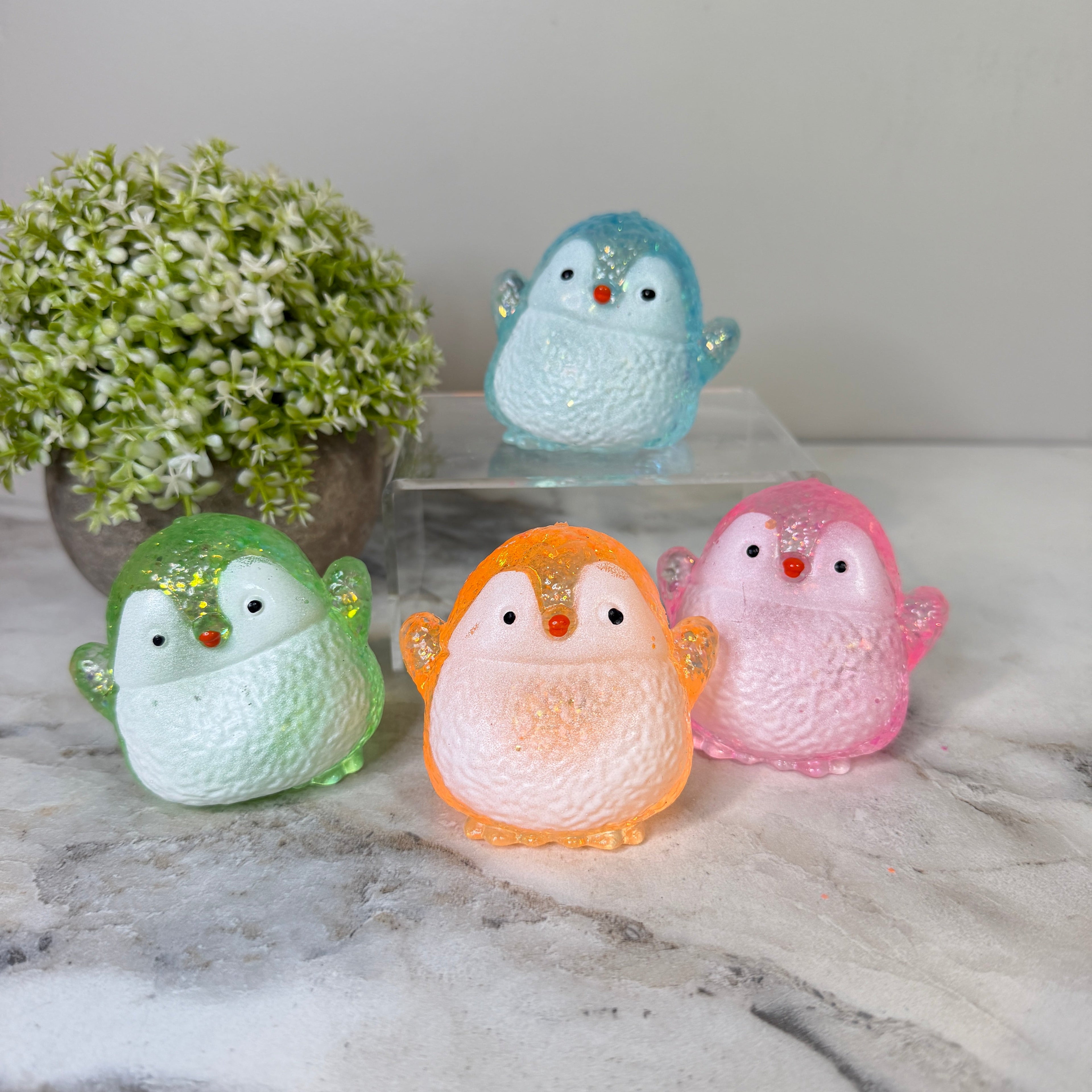 Squishy Toy - Glitter Penguin