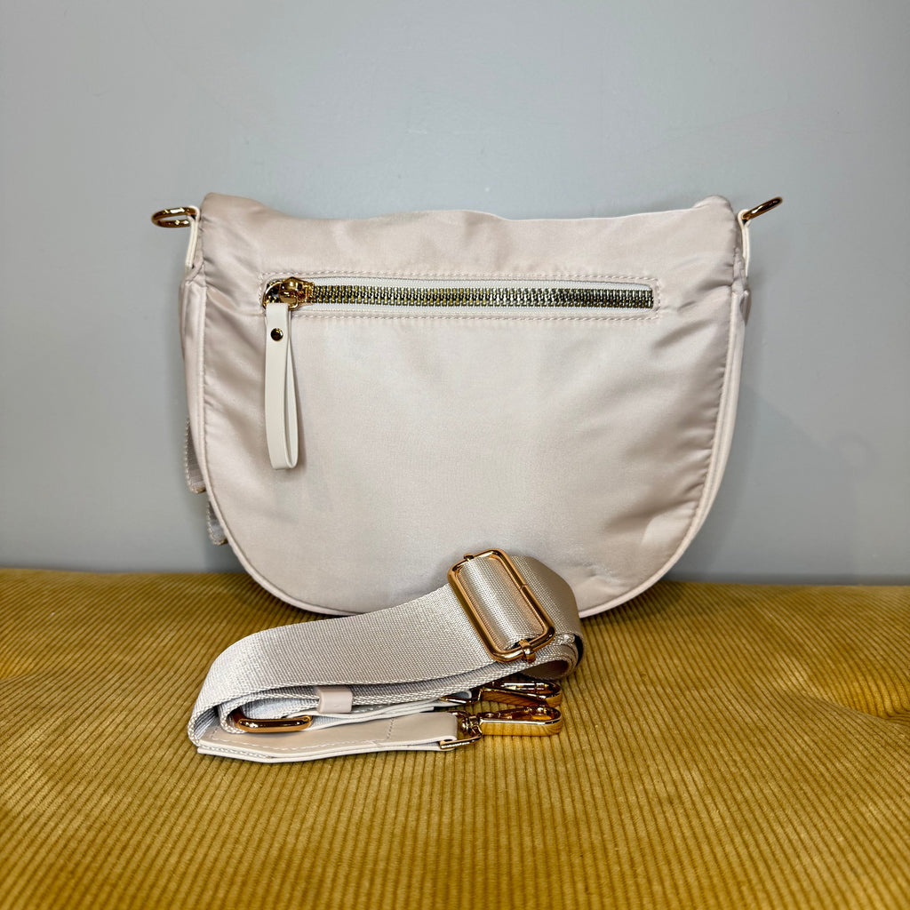 The Roni Nylon Crossbody - Solid Beige